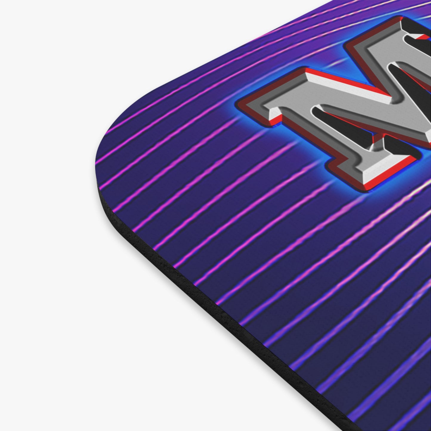 em cee squared - Mouse Pad (Rectangle) (purple wave)