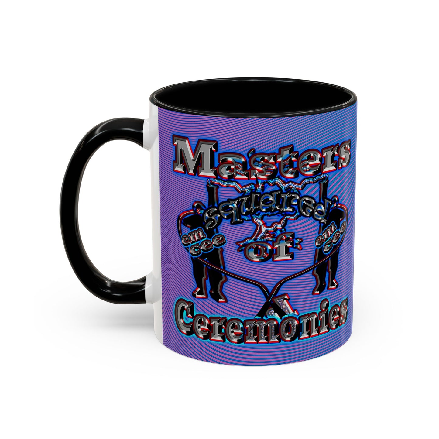em cee squared - Accent Mug (light blue-purple wave)
