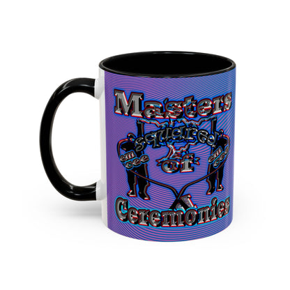 em cee squared - Accent Mug (light blue-purple wave)