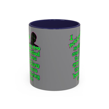 noticed you noticing - Accent Mug (grey)