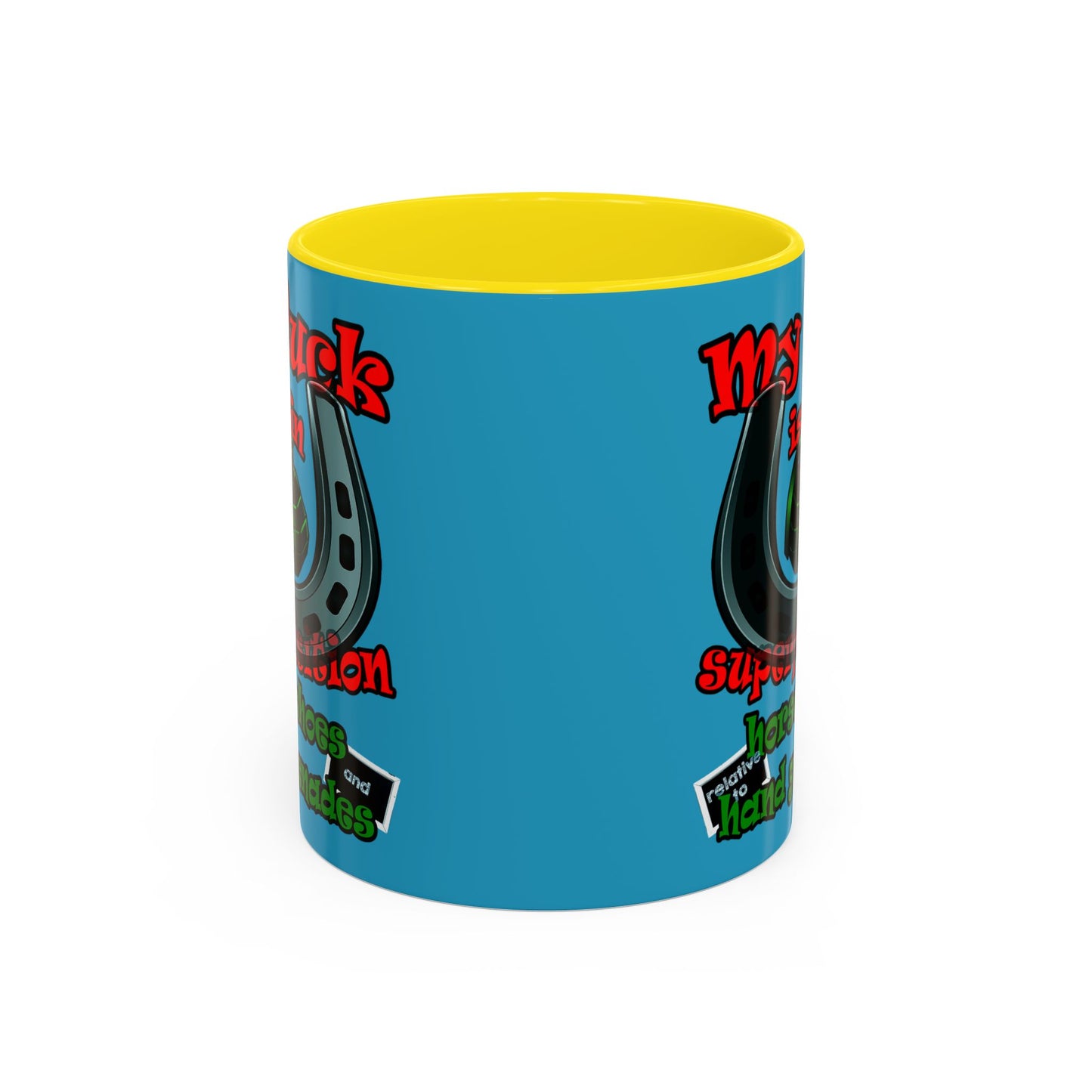 my luck - Accent Mug (turquoise)