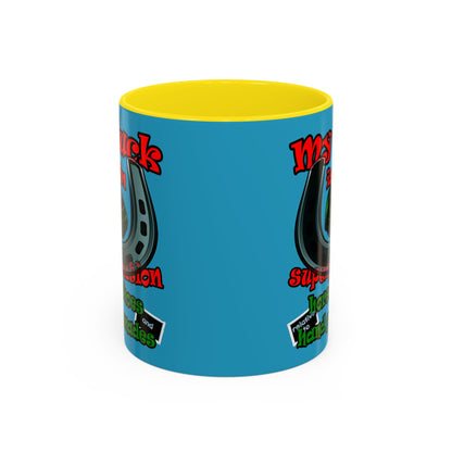 my luck - Accent Mug (turquoise)