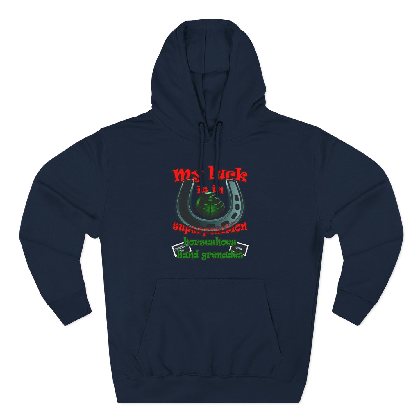 my luck - Three-Panel Fleece Hoodie