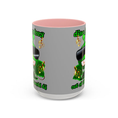 disc jockey - Accent Mug (light grey)