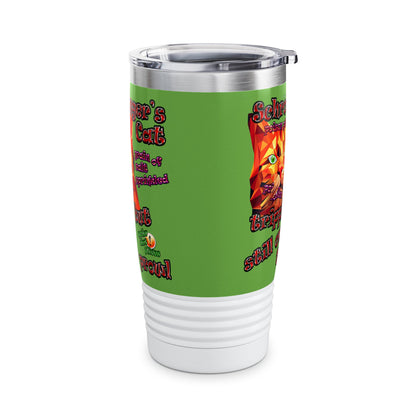 schrodinger's cat - Ringneck Tumbler, 20oz (green)