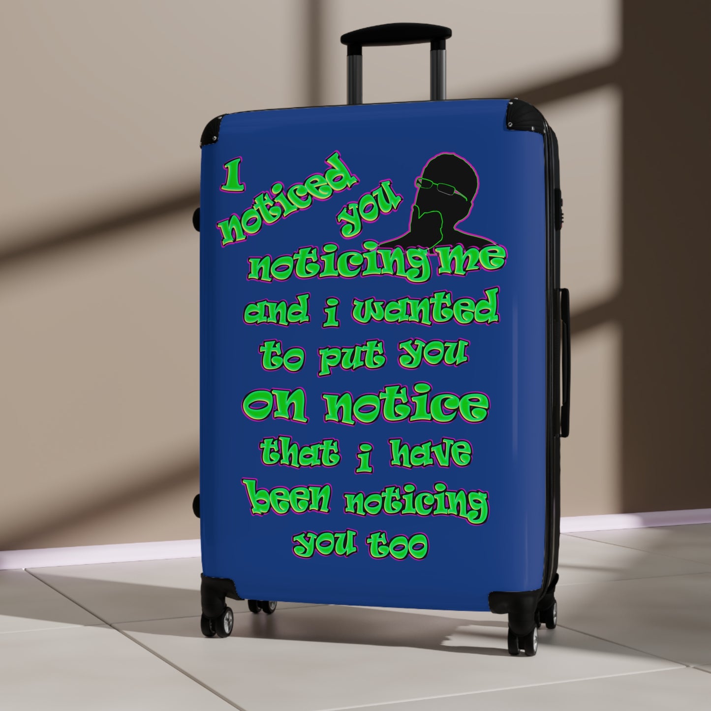 noticed you noticing - Suitcase (dark blue)