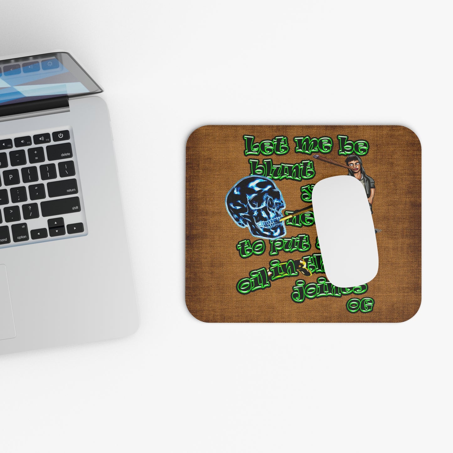 og - Mouse Pad (Rectangle) (brown papyrus)