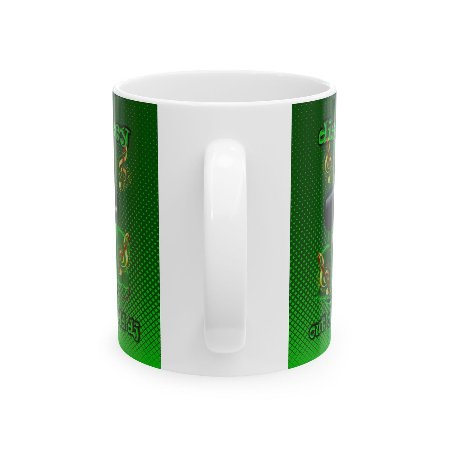 disc jockey - White Mug (logo green)