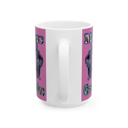 em cee squared - White Mug (light pink)