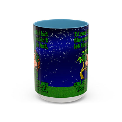 turtle race - Accent Mug ('snoops' background)