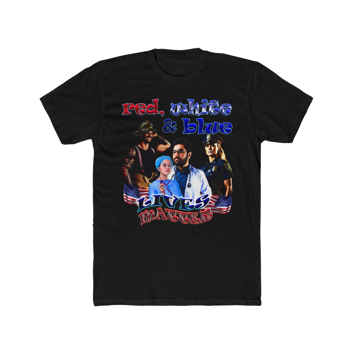rw&b lives matter - Men's Cotton Crew Tee