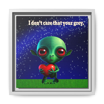 I don't care that your grey - framed canvas art ('snoops' background)