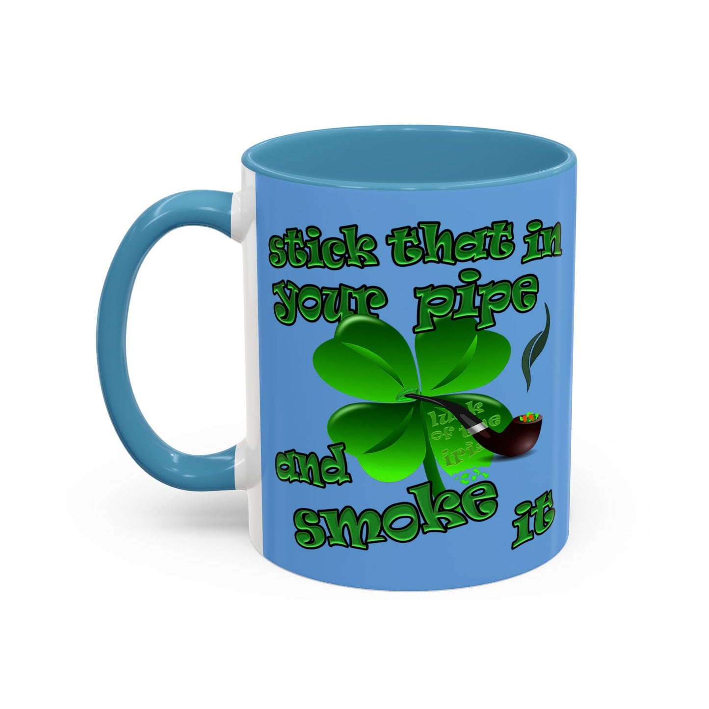 celtics logo - Accent Mug (light blue)
