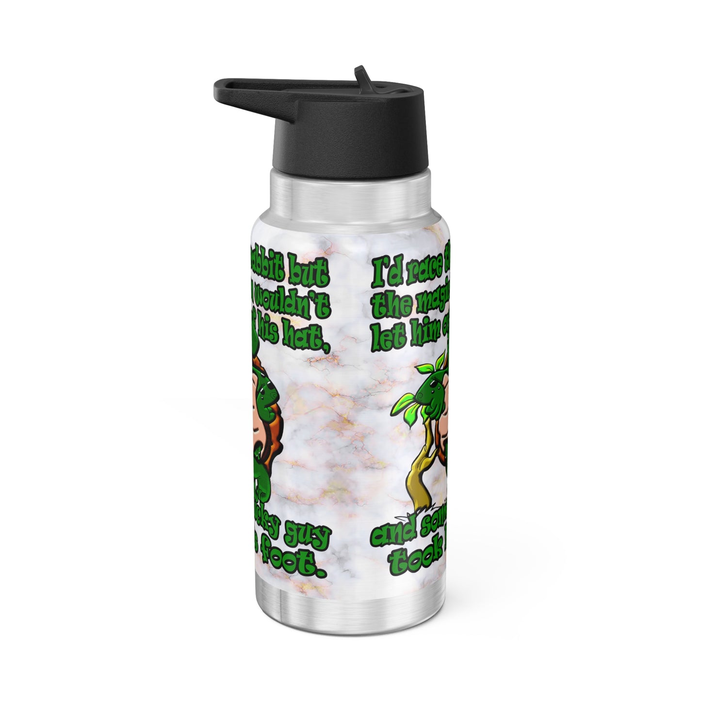 turtle race - Gator Tumbler, 32oz  (white marble)