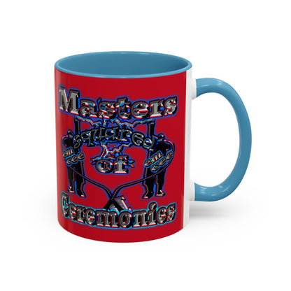 em cee squared - Accent Mug (dark red)