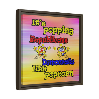 popping like popcorn - framed canvas art (color blur)