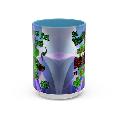 celtics logo - Accent Mug (grey-pink wave)
