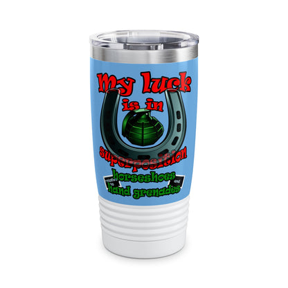 my luck - Ringneck Tumbler, 20oz (light blue)