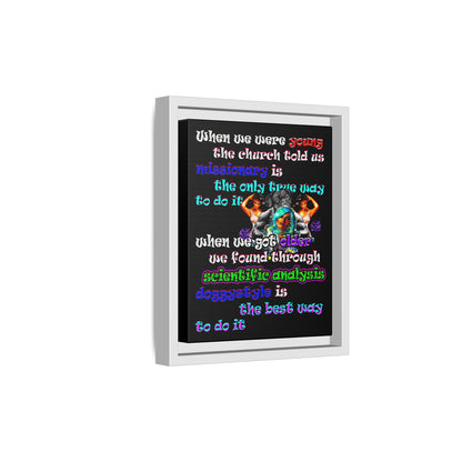 doggystyle - framed canvas art (black)