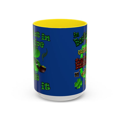celtics logo - Accent Mug (dark blue)