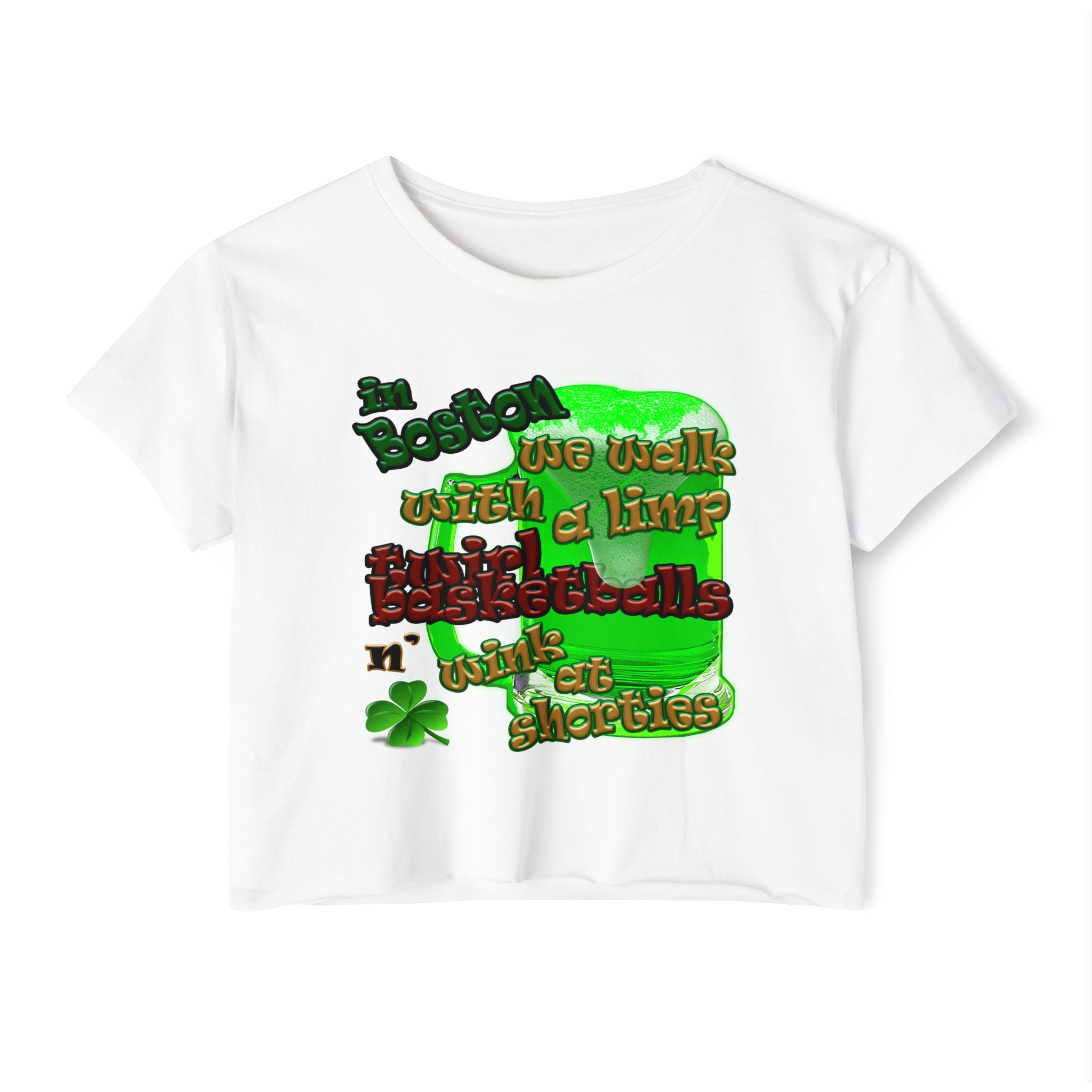 celtics logo - Women's Festival Crop Top
