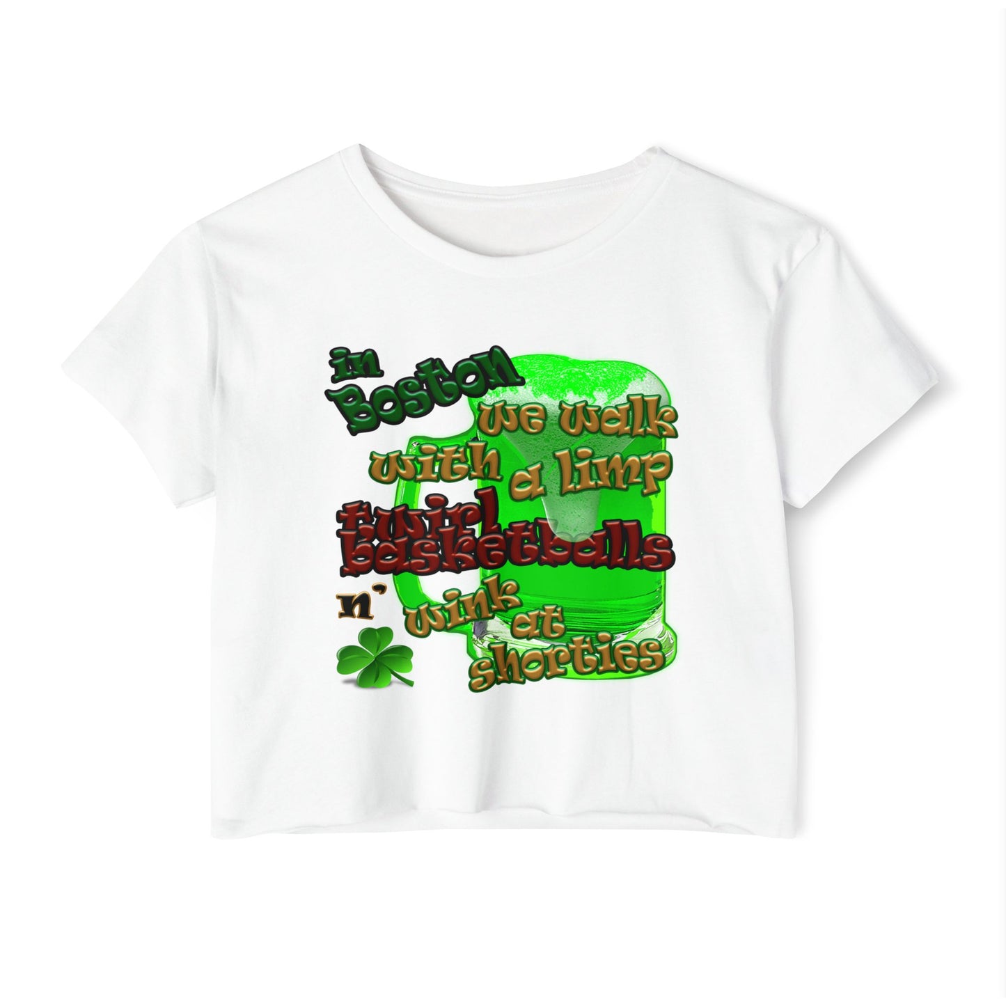 celtics logo - Women's Festival Crop Top