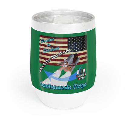 shoot for the stars - Chill Wine Tumbler (dark green)