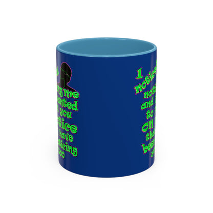 noticed you noticing - Accent Mug (dark blue)