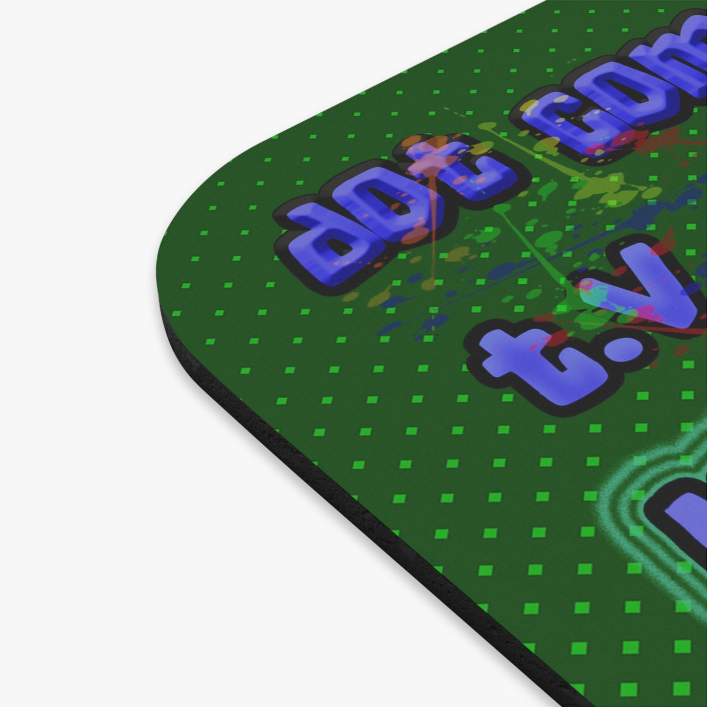 drop the beat - Mouse Pad (Rectangle) (logo green)