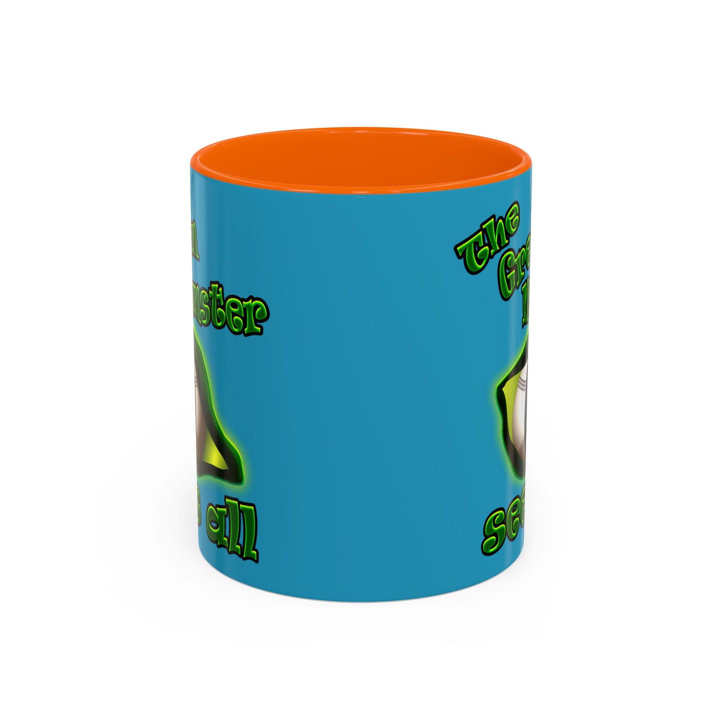 green monster - Accent Mug (turquoise)