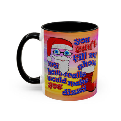 santa's shoes - Accent Mug (color blur)