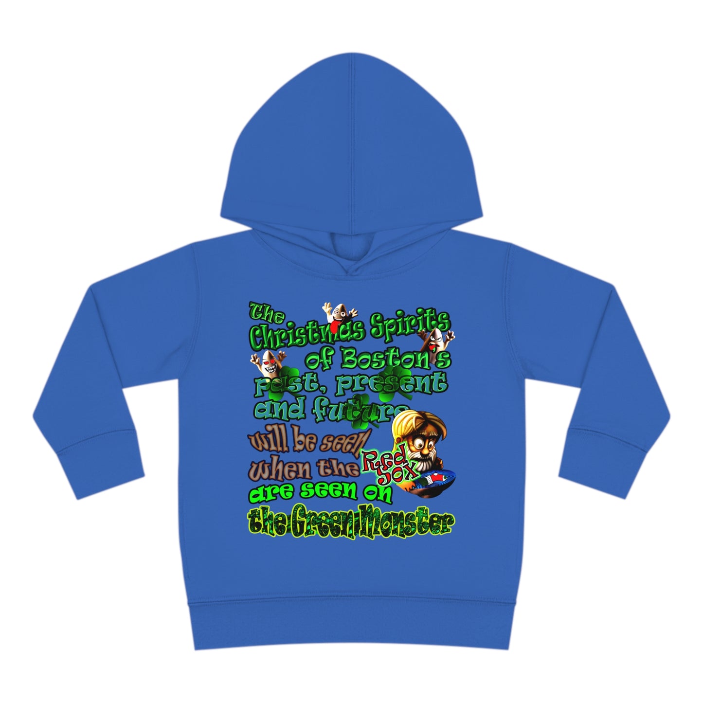 christmas spirits of boston - Toddler Pullover Fleece Hoodie