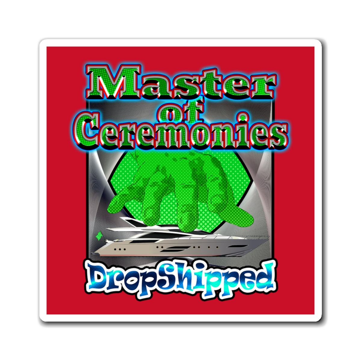 logo - Magnets - (dark red)
