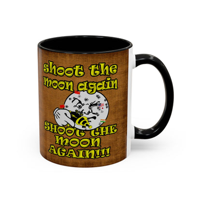 shoot the moon again - Accent Mug (brown papyrus)