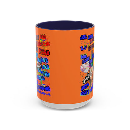 drop the beat - Accent Mug (crusta)