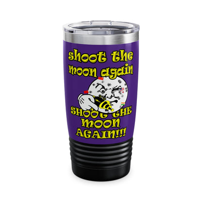 shoot the moon again - Ringneck Tumbler, 20oz (purple)