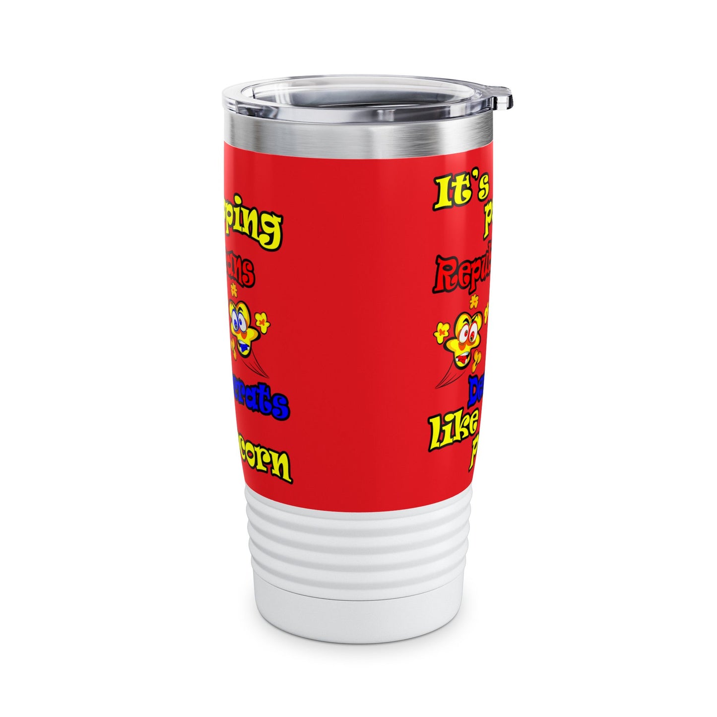 popping like popcorn - Ringneck Tumbler, 20oz (red)