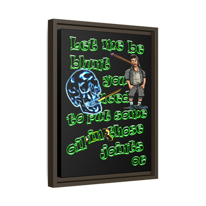 og - framed canvas art (black)