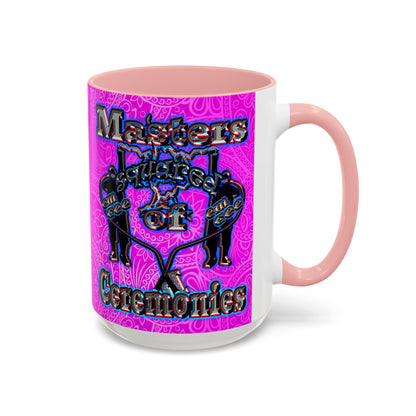 em cee squared - Accent Mug (pink swirl)