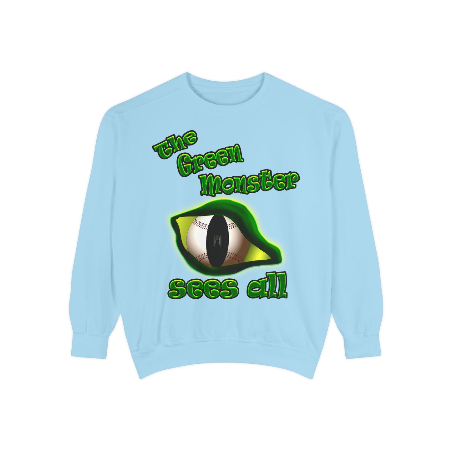 green monster - Unisex Garment-Dyed Sweatshirt