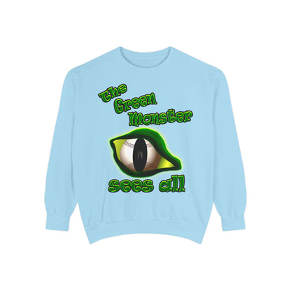 green monster - Unisex Garment-Dyed Sweatshirt