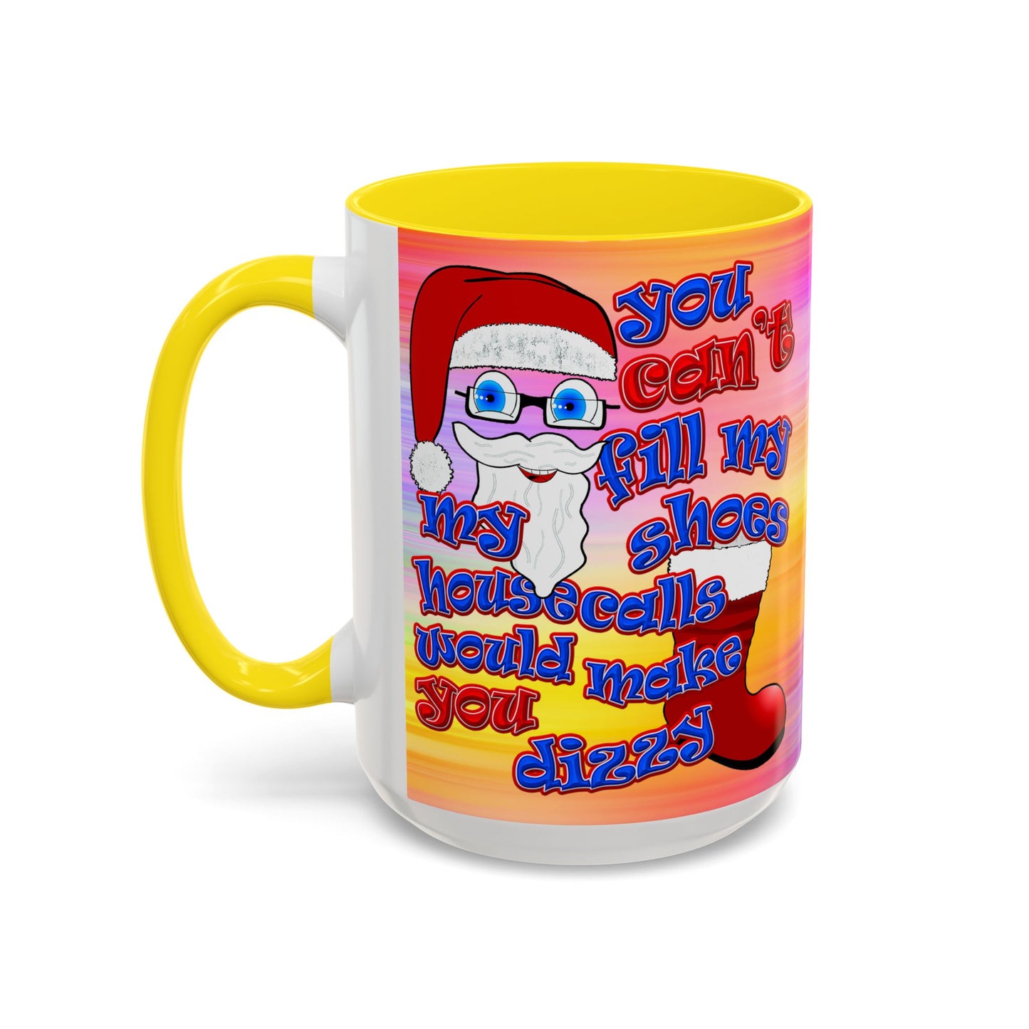 santa's shoes - Accent Mug (color blur)