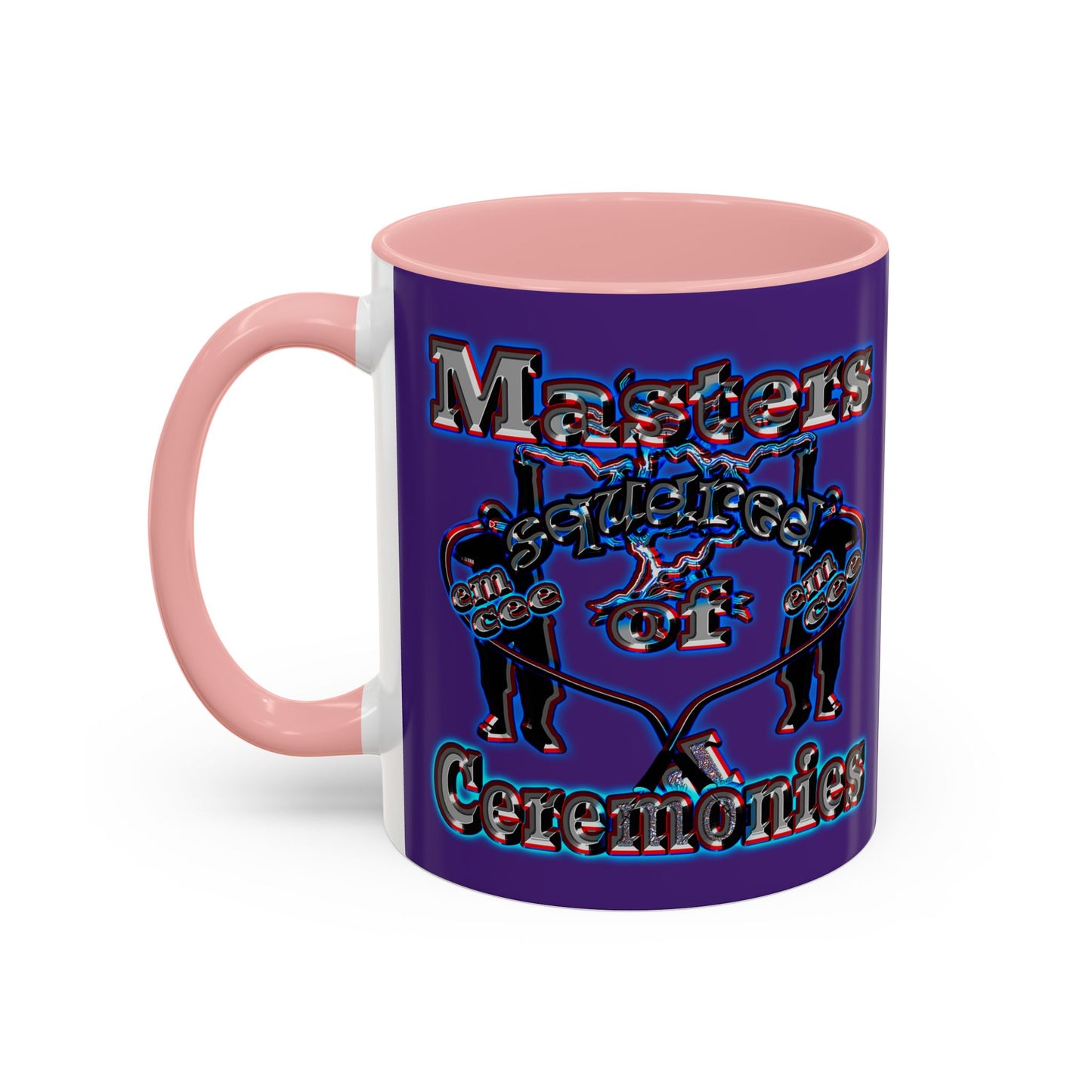 em cee squared - Accent Mug (purple)