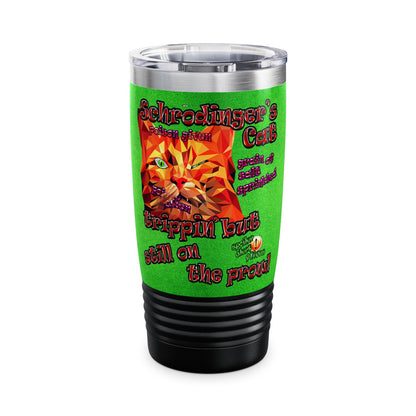 schrodinger's cat - Ringneck Tumbler, 20oz (green turf)