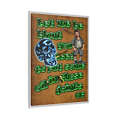 og - framed canvas art (brown papyrus)
