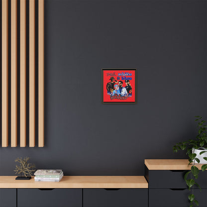 rw&b lives matter - framed canvas art (red)