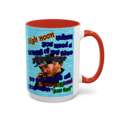 high noon - Accent Mug (faded blue)