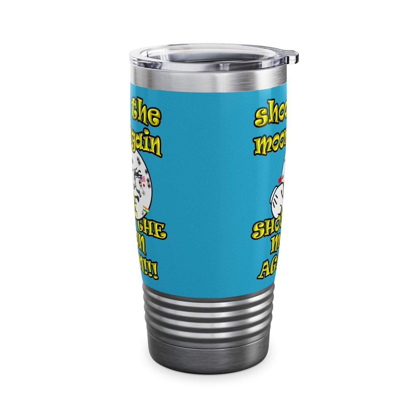 shoot the moon again - Ringneck Tumbler, 20oz (turquoise)