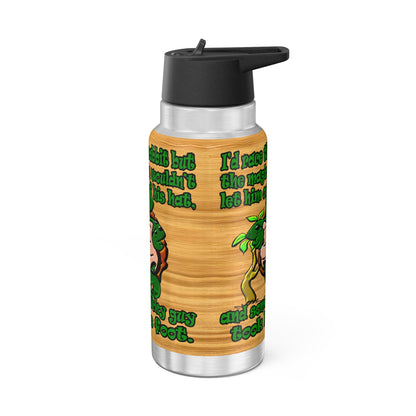 turtle race - Gator Tumbler, 32oz  (butterscotch wood finish)