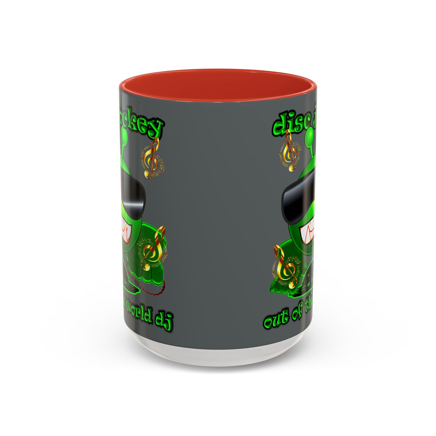disc jockey - Accent Mug (dark grey)